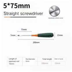 Slotted screwdriver 5*75