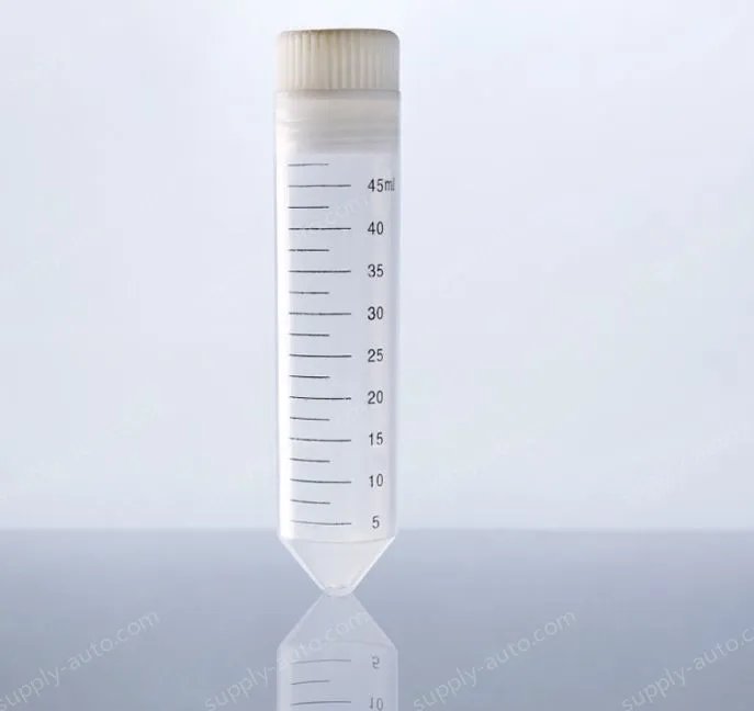 50 ml centrifuge tubes are internally rotated with round bottoms