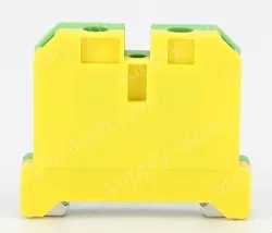 EK16 Grounding Terminal Block Grounding Plastic Terminal Yellow and Green Grounding Terminal Rail Terminal