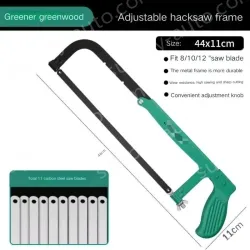 8/10/12 Adjustable Hacksaw Stand Contains 11 carbon hacksaw blades