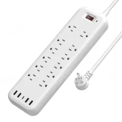 12 AC Outlets Surge Protector Power Strip