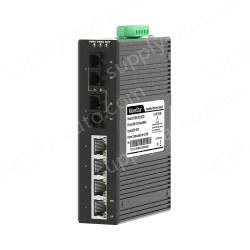 2 Ports 100M F(x) + 4 Ports 10/100M T(x) Din-Rail Unmanaged Industrial Ethernet Switch