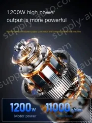 Slotted 1200W rear switch stone cutting and grinding