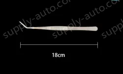 Stainless steel tweezers Curved tip (thick) 18cm