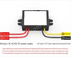 AC to DC power converter transformer step-down module regulator AC24V36V to DC12V 10A enlarged Aluminum case