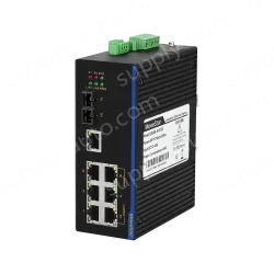 1 Port 100M F(x) + 7 Ports 10/100M T(x) Din-Rail Unmanaged Industrial Ethernet Switch