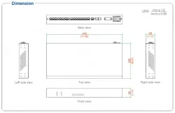 UOTEK 10/100M TCP/IP to 16 Ports RS-485/422 Serial Device Server