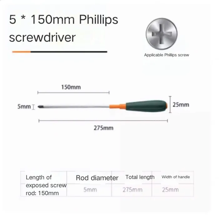 Phillips screwdriver 5*150
