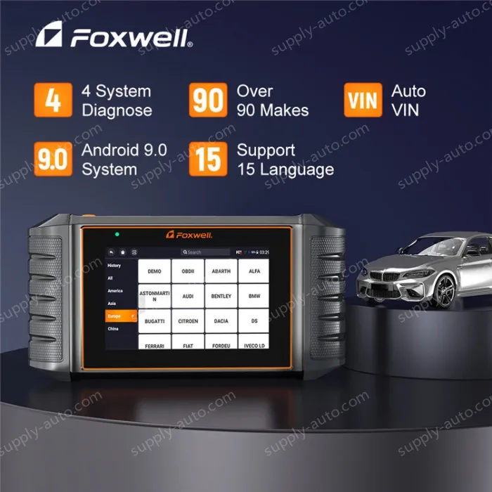 FOXWELL NT1009 Automotive Full System Diagnostic Tool Bidirectional Tester with Over 30 Resettings
