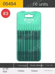 10Pcs double-ended cross #3 with a total length of 110mm-05454