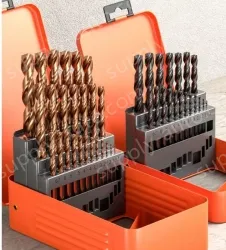 Superhard cobalt flagship iron box 19-piece set + 13 twist drills