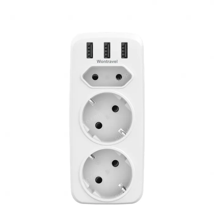 Germany France extension usb wall socket