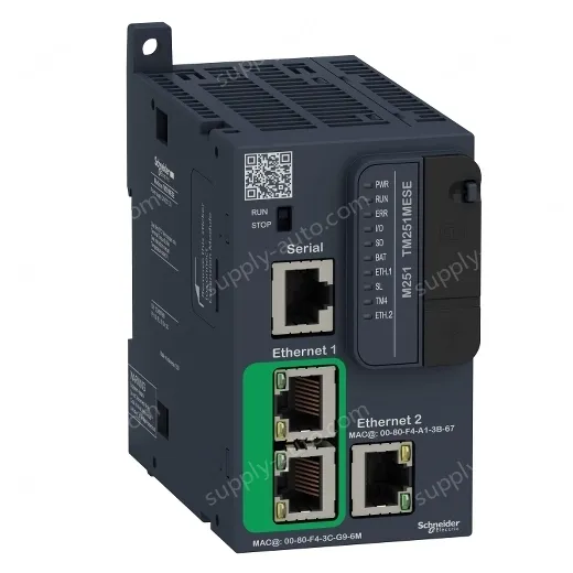 TM251MESE logic controller, Modicon M251, 2x Ethernet