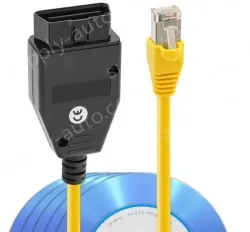 Square with CD E-SYS ENET For ICOM BMW F Series Car Brush Hidden Wire with Full Set CD V50.3