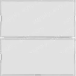 Push-button 2gang, RGB LED, int. temp. sensor, KNX - S.1/B.3/B.7, f. p.white