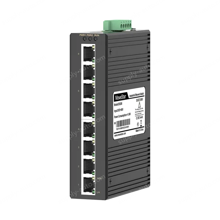 8 Ports 10/100M T(x) Din-Rail Unmanaged Industrial Ethernet Switch