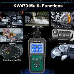 KW470 Automotive Fault Diagnosis Instrument Engine Fault Reading Fault Code Query Playback Function Testing Tools