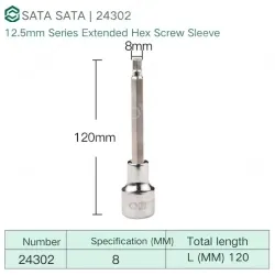 Dafei 8mm with a total length of 120mm-24302