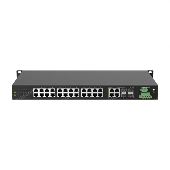 4 Ports Gigabit Combo + 24 Ports 10/100M T(x) Rack-mount Unmanaged Industrial Ethernet Switch