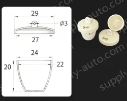 Ceramic crucibles 5ml+ lid