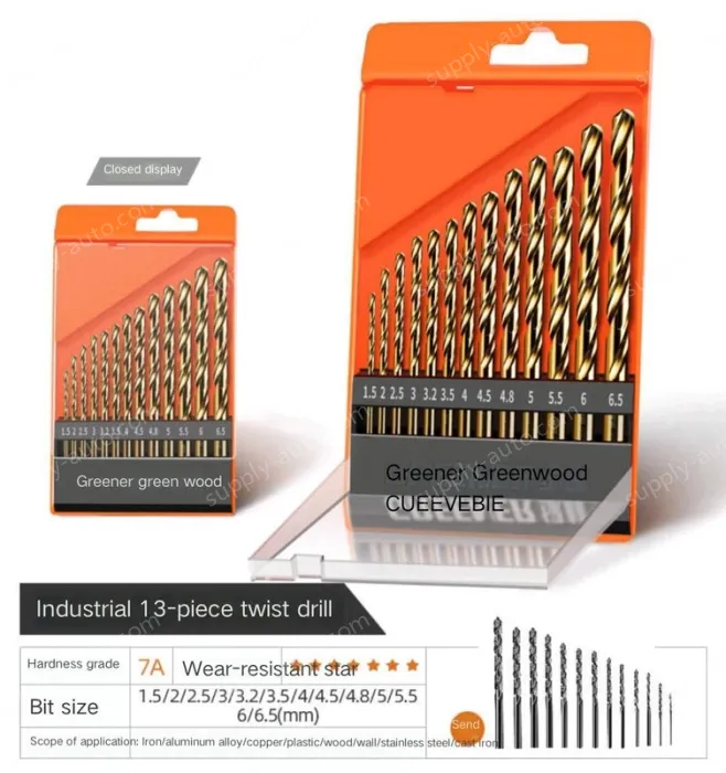 Industrial 13-piece set + 13 twist drills