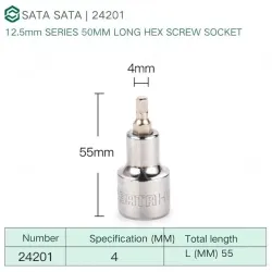 Dafei 4mm with a total length of 55mm-24201