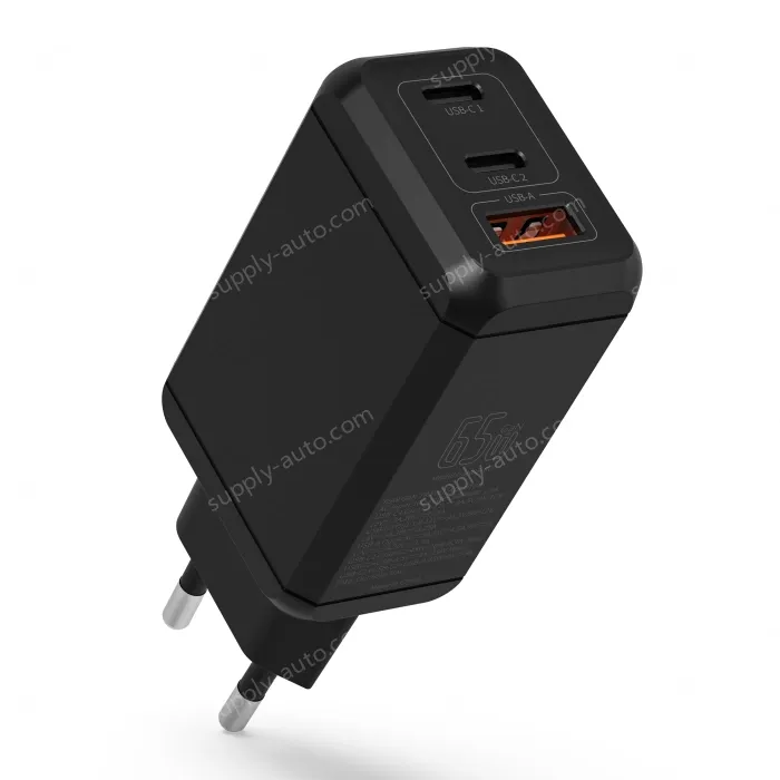 New technology 65W GaN EU Travel Adapter