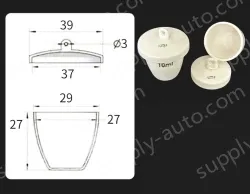 Ceramic crucibles 10ml+ lid
